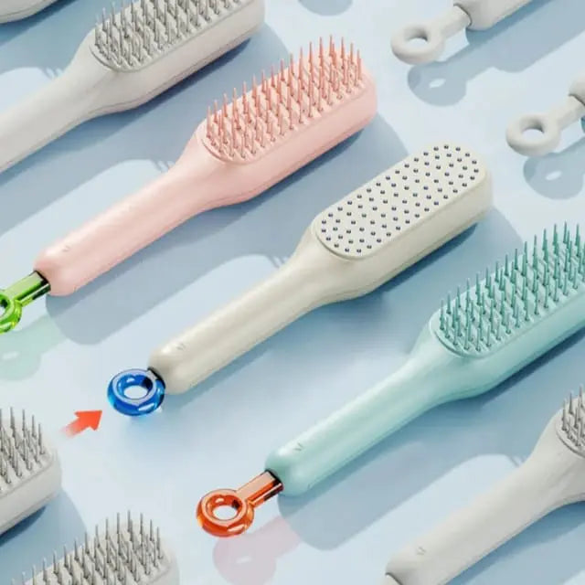 Self-Cleaning Anti-Static Hair Brush