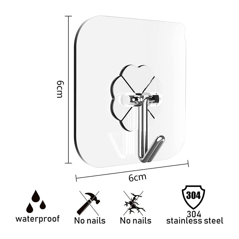 10 Pcs Pack Of Wall Hooks