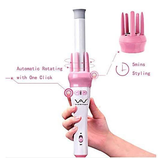 Electric Automatic Pink Curler Roller