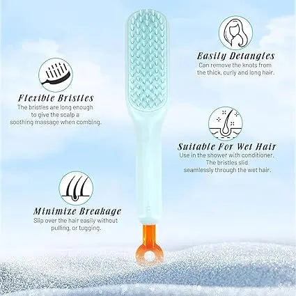 Self-Cleaning Anti-Static Hair Brush