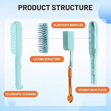 Self-Cleaning Anti-Static Hair Brush