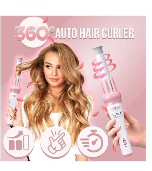 Electric Automatic Pink Curler Roller
